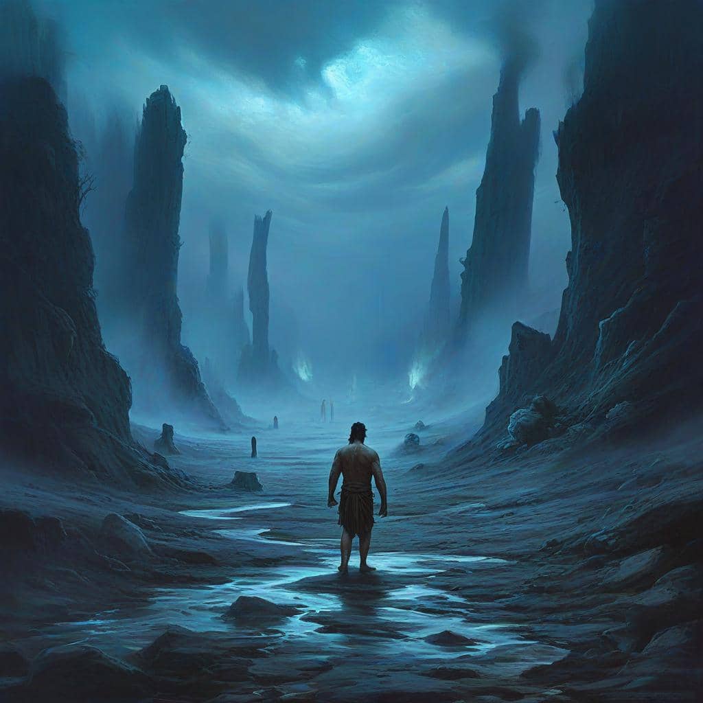 Descenso de Sísifo a los infiernos